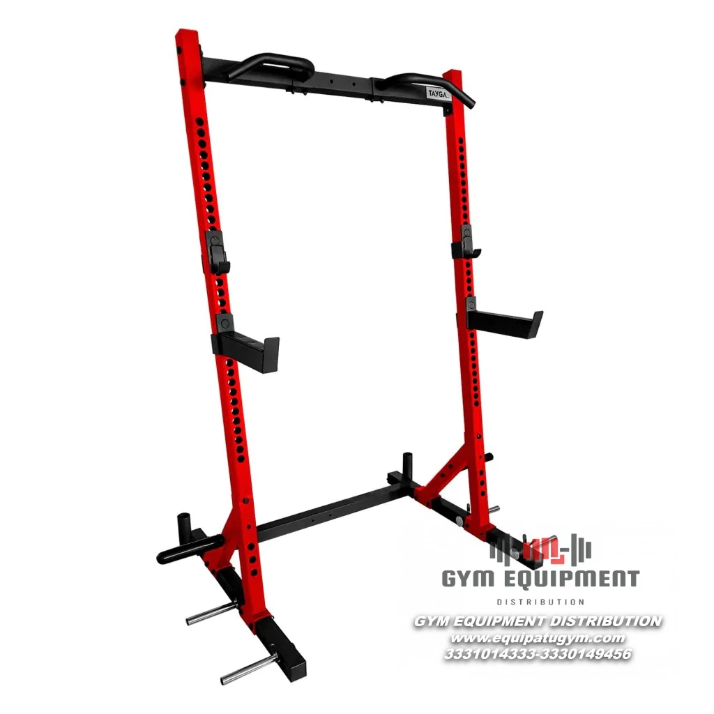 RACK DOMINADAS CON SOPORTE PARA BARRA OLÍMPICA