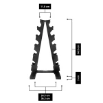 Rack para Mancuernas de 5 Pares