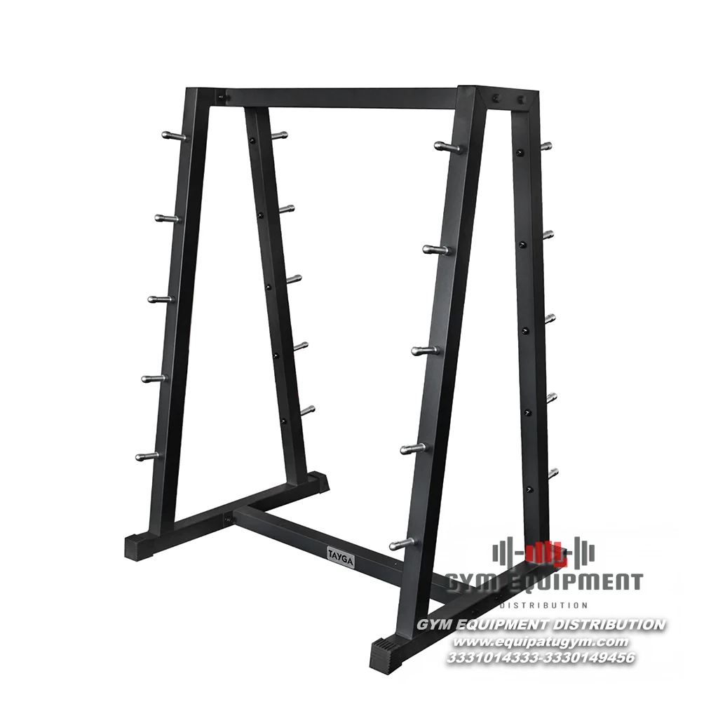 RACK PARA BARRAS DE PESO INTEGRADO NEGRO