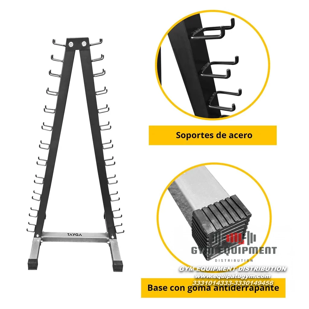 RACK PARA 12 PARES DE MANCUERNAS VINÍLICAS
