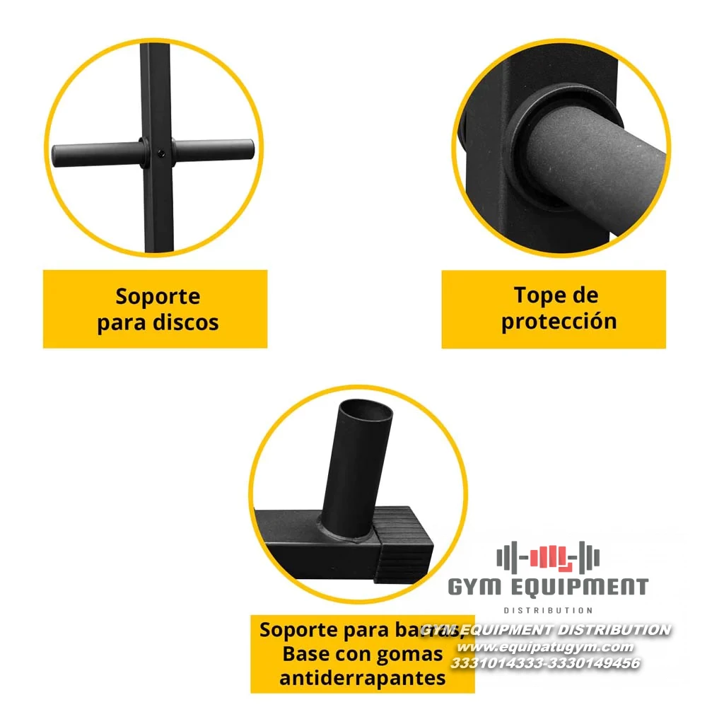 Rack para Discos Olímpicos y Barras